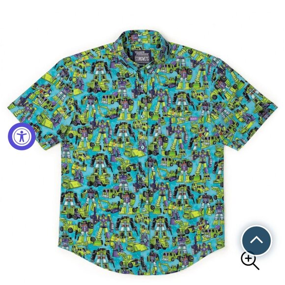 Transformers "Constructicon Crew" KUNUFLEX Short Sleeve Shirt L - Picture 3 of 8